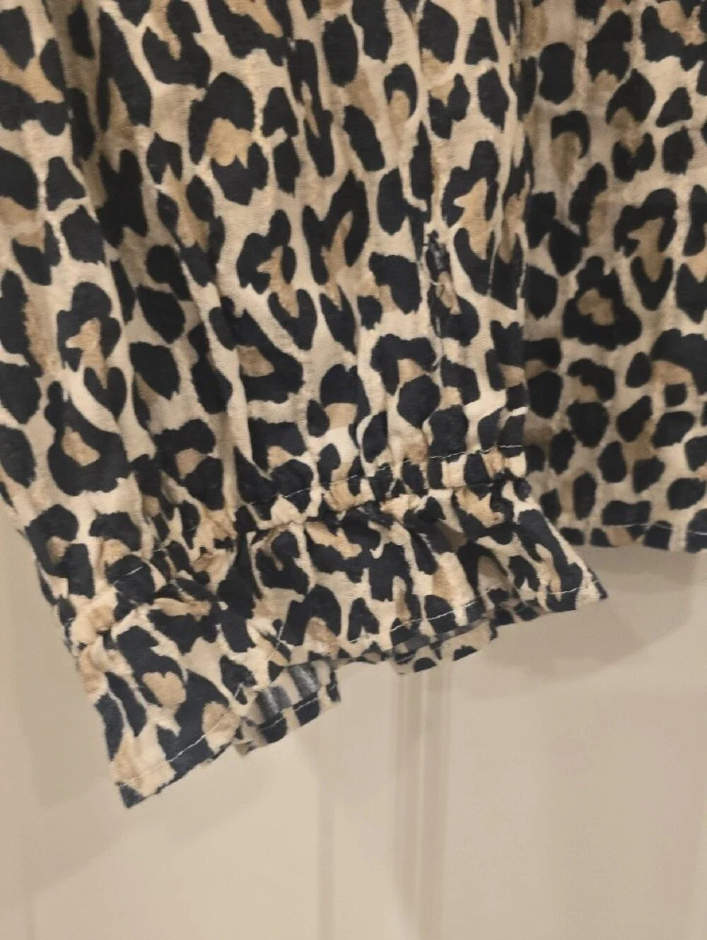 Pilcro Leopard Print Shirt in Cream and Black - Picture 5 of 8